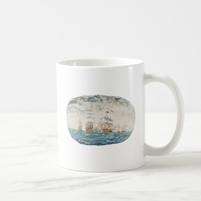 Schlacht von Trafalgar 1805 1998 Kaffeetasse (Rechts)