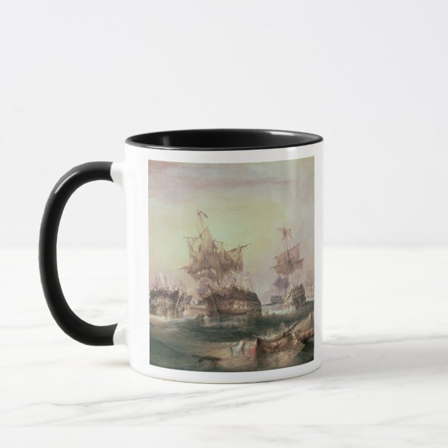 Schlacht von Trafalgar, am 21. Oktober 1805 Tasse (Links)