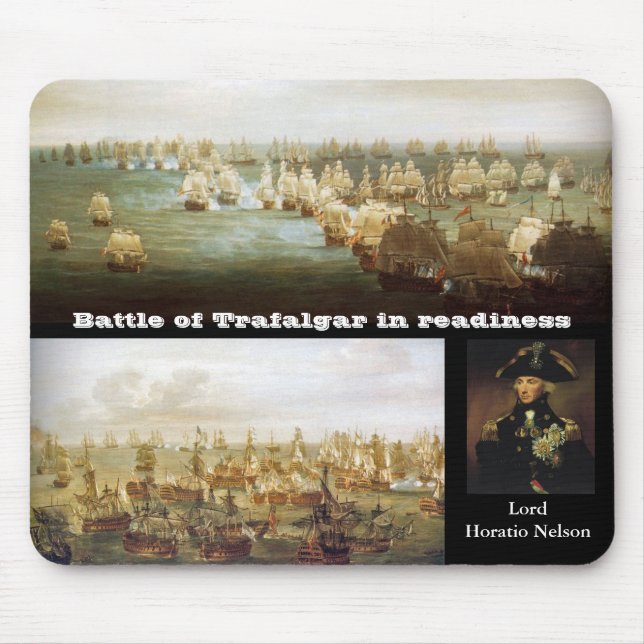 Schlacht von Trafalgar in Bereitschaft (2) Mousepad (Vorne)