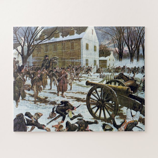 Schlacht von Trenton durch Charles McBarron Puzzle (Horizontal)