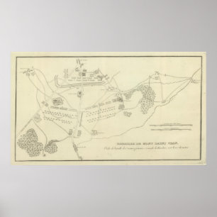 Schlacht von Waterloo in Belgien Poster