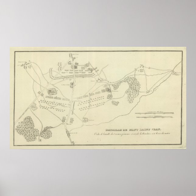 Schlacht von Waterloo in Belgien Poster (Vorne)