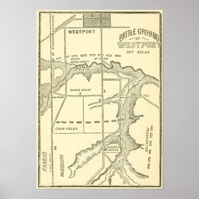 Schlacht von Westport Poster (Vorne)