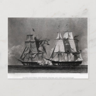 Schlacht zwischen den Vereinigten Staaten und Postkarte