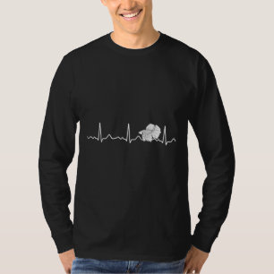 Schlachten Herzschlange Puls Ekg T-Shirt