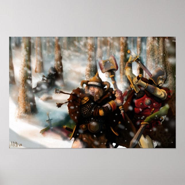 Schlachten im Schnee Poster (Vorne)