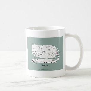 Schlachter schneiden Schwein, tony fernandes Tasse