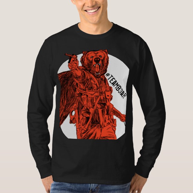 Schlachtfeld B3ar orange #teamb3ar T-Shirt (Vorderseite)