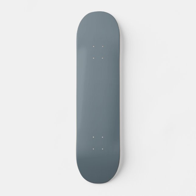 Schlachtfeld grau (Vollfarbe) Skateboard (Vorderseite)