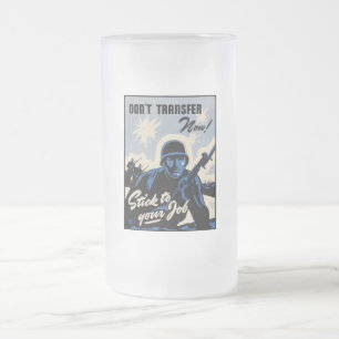 Schlachtfeld Strandkopf Angriff durch amerikanisch Mattglas Bierglas