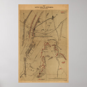 Schlachtfeld von Gettysburg 1. Juli 2003 Poster