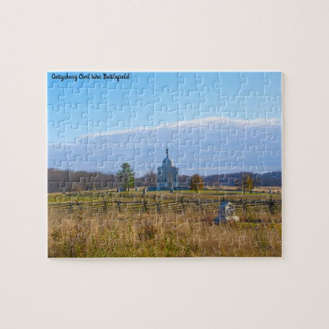Schlachtfeld von Gettysburg. Puzzle (Horizontal)