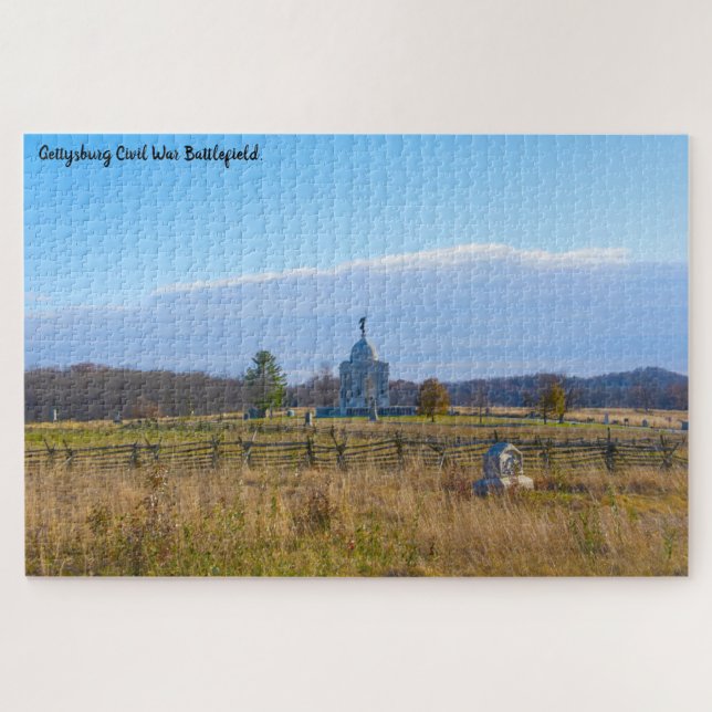 Schlachtfeld von Gettysburg. Puzzle (Horizontal)