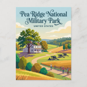Schlachtfeld von Pea Ridge National Military Park  Postkarte