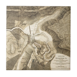 Schlachtfeld von Waynesboro, Virginia 2. März 1865 Fliese