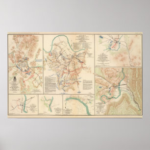 Schlachtfelder Nashville, Tenn Poster