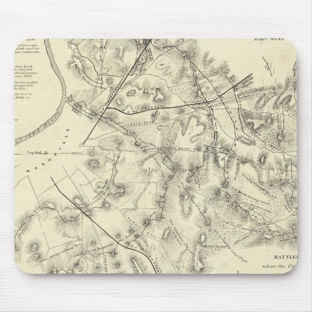Schlachtfelder vor Nashville Mousepad (Vorne)