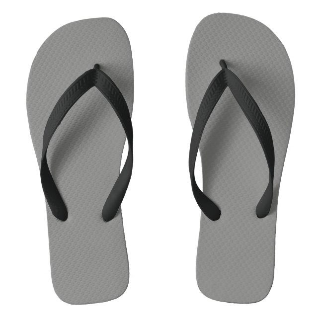 Schlachtkörpergrau (Vollfarbe) Flip Flops (Fußbett)