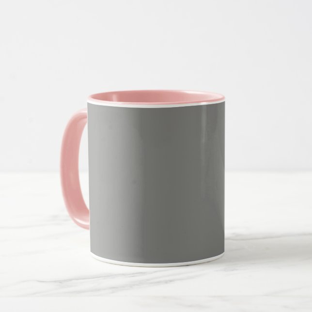 Schlachtkörpergrau (Vollfarbe) Tasse (Vorderseite Links)