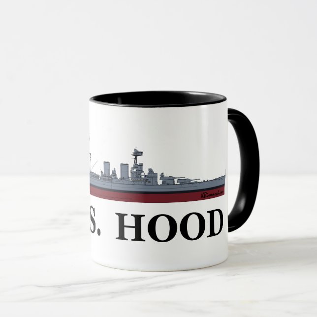 Schlachtkreuzer Hood Tasse (VorderseiteRechts)