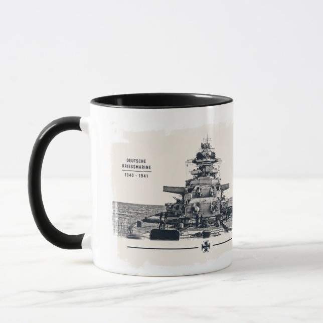 Schlachtschiff Bismarck Tasse (Links)