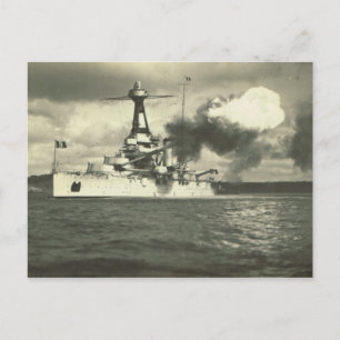 Schlachtschiff der Bretagne-Klasse, Baujahr 1913 Postkarte