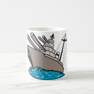 Schlachtschiff-Tasse Tasse