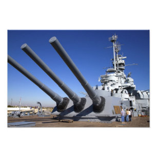 Schlachtschiff USS Alabama am Battleship Memorial Fotodruck