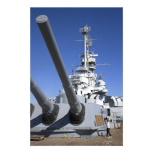 Schlachtschiff USS Alabama im Battleship Memorial Fotodruck
