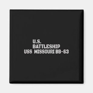 Schlachtschiff Uss Missouri Bb-63 Kriegsveteran Fa Magnet