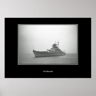 Schlachtschiff Vintage Poster