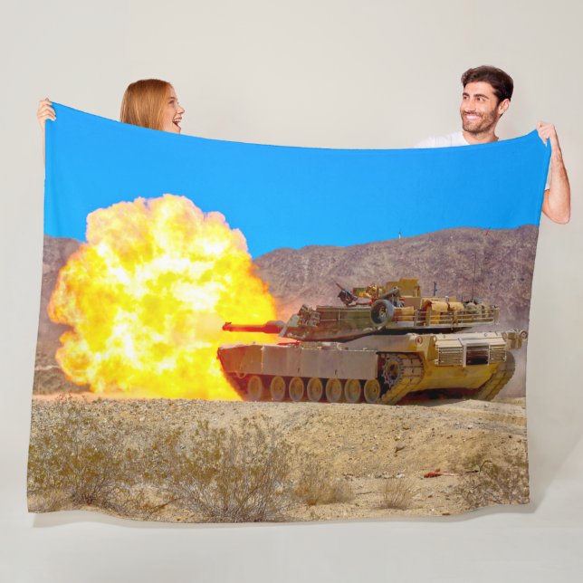 SCHLACHTTANK - Abrams M1 Fleecedecke (Beispiel)