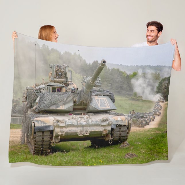 SCHLACHTTANK - Abrams M1 Fleecedecke (Beispiel)
