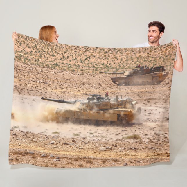 SCHLACHTTANK - Abrams M1 Fleecedecke (Beispiel)