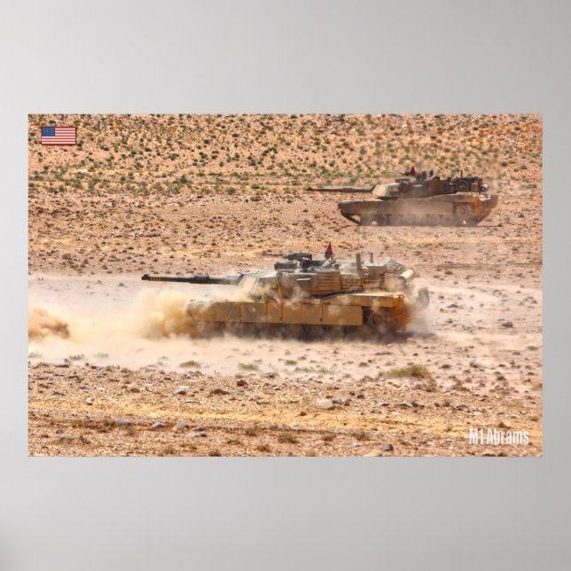 SCHLACHTTANK - Abrams M1 Poster (Vorne)