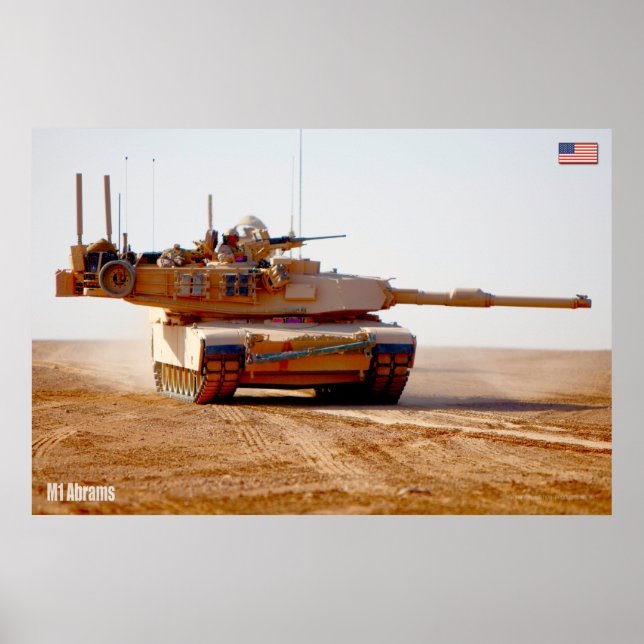 SCHLACHTTANK - Abrams M1 Poster (Vorne)
