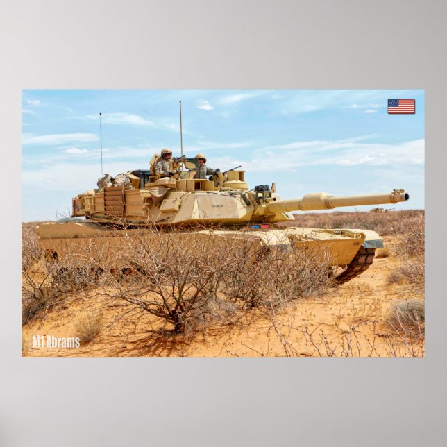 SCHLACHTTANK - Abrams M1 Poster (Vorne)
