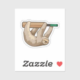 Schlacke am Cricket mit Cricket-Schläger Aufkleber