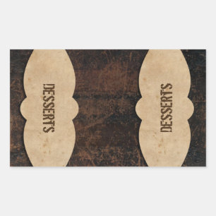 Schlackenleder-Schminktabellen Rechteckiger Aufkleber