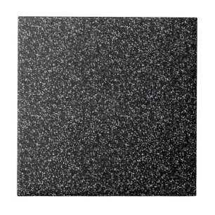 Schlackenschwarzer Glitzer Fliese