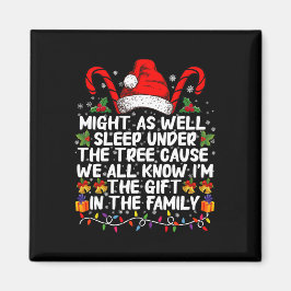 Schlaf auch unter dem Baumweihnachtsgeschenk Magnet