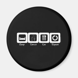 Schlaf-Ballett essen Wiederholung Magnet