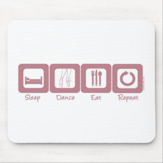 Schlaf-Ballett essen Wiederholung Mousepad