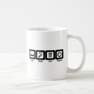 Schlaf-Blatt essen Wiederholung Tasse