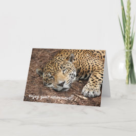 Schlaf Cheetah, lustige Alterskarte Karte
