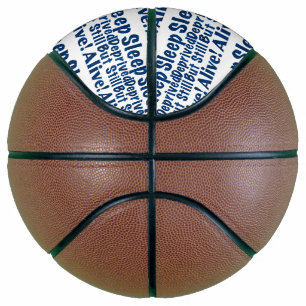 Schlaf entzogen, aber noch lebend in dunkelblau basketball