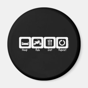 Schlaf-Fahrt essen Wiederholung Magnet