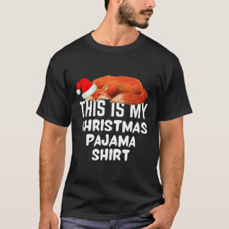 Schlaf Fox auf diesem ist mein Weihnachts-Pajama T-Shirt