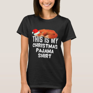 Schlaf Fox auf diesem ist mein Weihnachts-Pajama T-Shirt