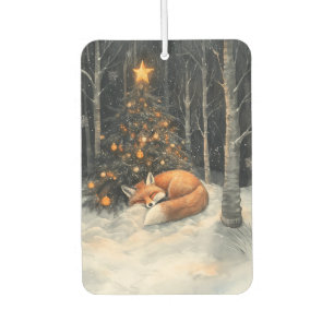Schlaf Fox Whimsical Rustikale Weihnachten Autolufterfrischer